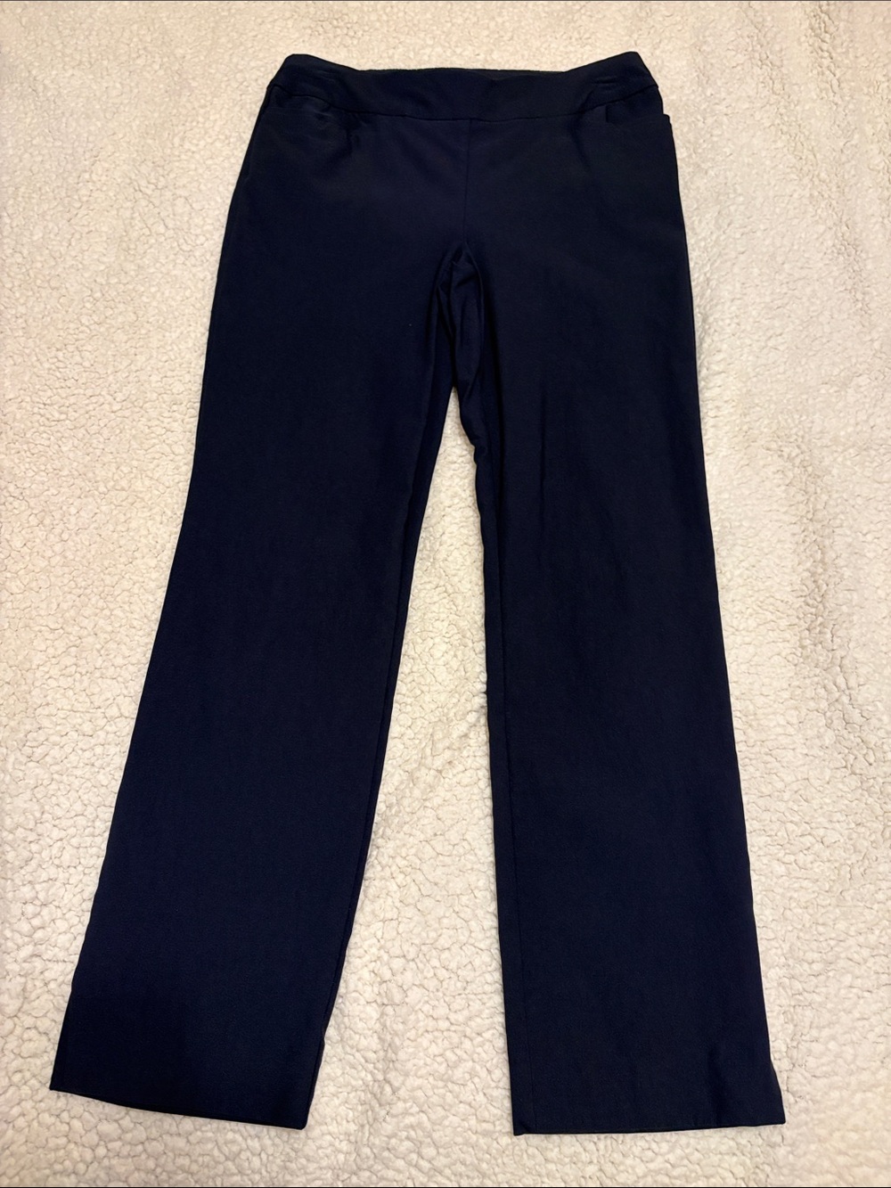 Chico's Navy Straight-Leg Pants